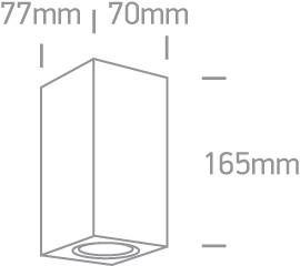 Paviršinis lauko šviestuvas, GU10, juodas, 67426A/B