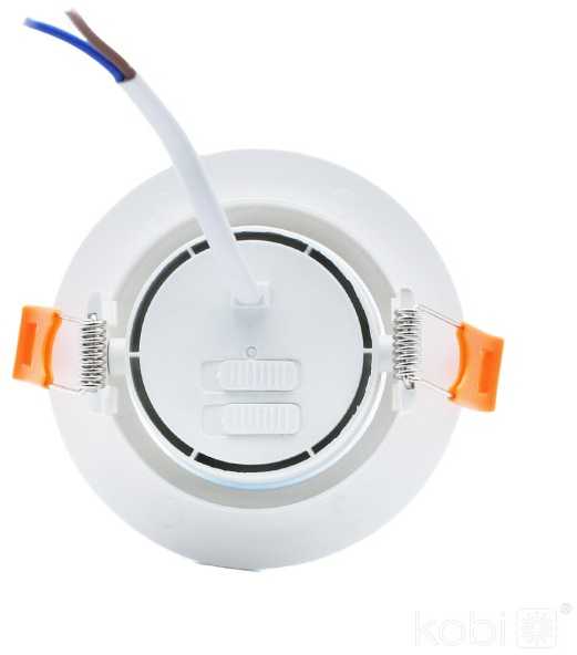 3/5/7W LED įleidžiamas pakreipiamas šviestuvas BRINO, baltas, 3000/4000/6500K