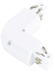 3 fazių bėgelio L formos sujungimas, baltas