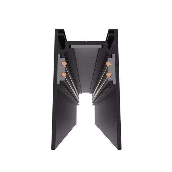 Paviršinis magnetinės sistemos bėgelis OPTONICA, juodas, 1m