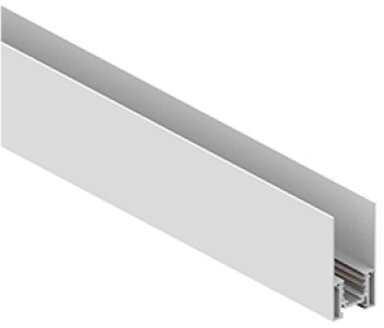 Paviršinis magnetinis bėgelis OPTONICA S35, baltas, 1,5m