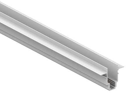 Užglaistomas magnetinis bėgelis OPTONICA R35B, baltas, 1,5m