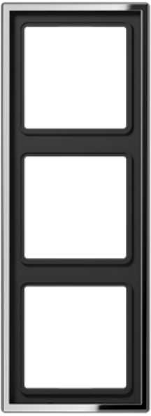 3 pozicijų metalinis rėmelis, chromo sp.