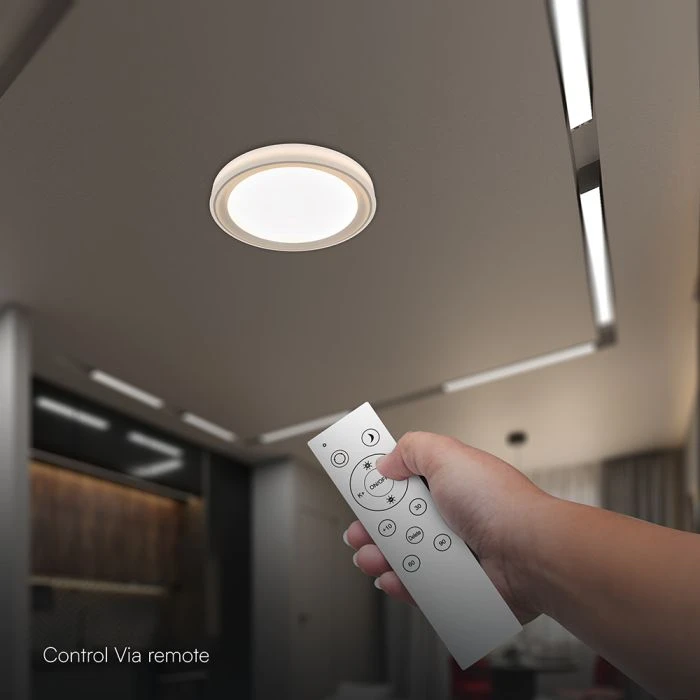 Lubinis šviestuvas 30/60W LED paviršinis šviestuvas, aukso sp., 3000-6500K, dimeriuojamas