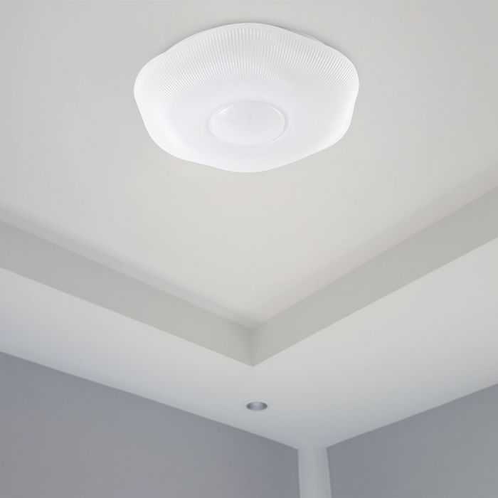 Lubinis šviestuvas V-tac 30/60W LED paviršinis šviestuvas, baltas, 3000/4000/6500K, dimeriuojamas, PLUM BLOSSOM dangtelis