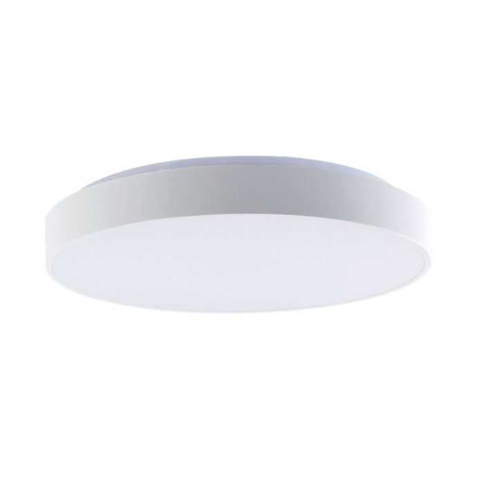 Lubinis šviestuvas V-tac 30/60W LED paviršinis šviestuvas, baltas, 3000/4000/6500K, dimeriuojamas, ELEGANT dangtelis