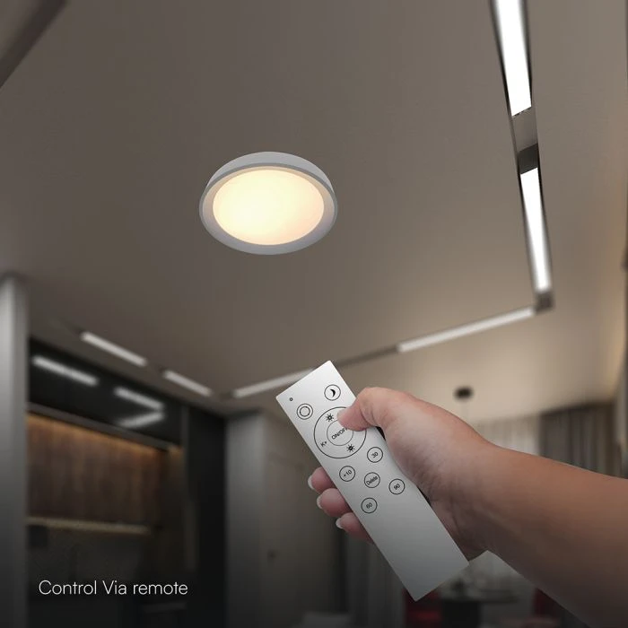 Lubinis šviestuvas 30/60W LED paviršinis šviestuvas, juodos sp., 3000-6500K, dimeriuojamas