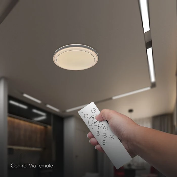 Lubinis šviestuvas 30/60W LED paviršinis šviestuvas, rudos sp., 3000-6500K, dimeriuojamas