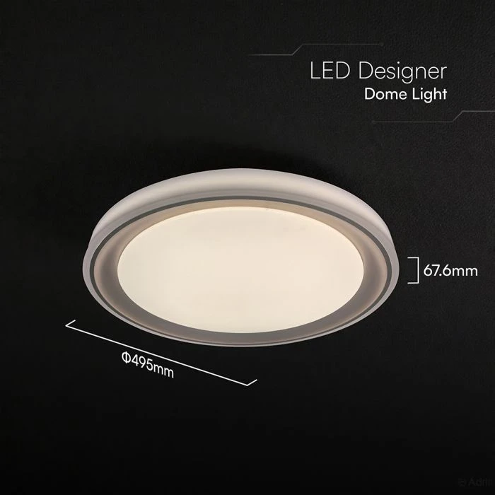 Lubinis šviestuvas 30/60W LED paviršinis šviestuvas, rudos sp., 3000-6500K, dimeriuojamas