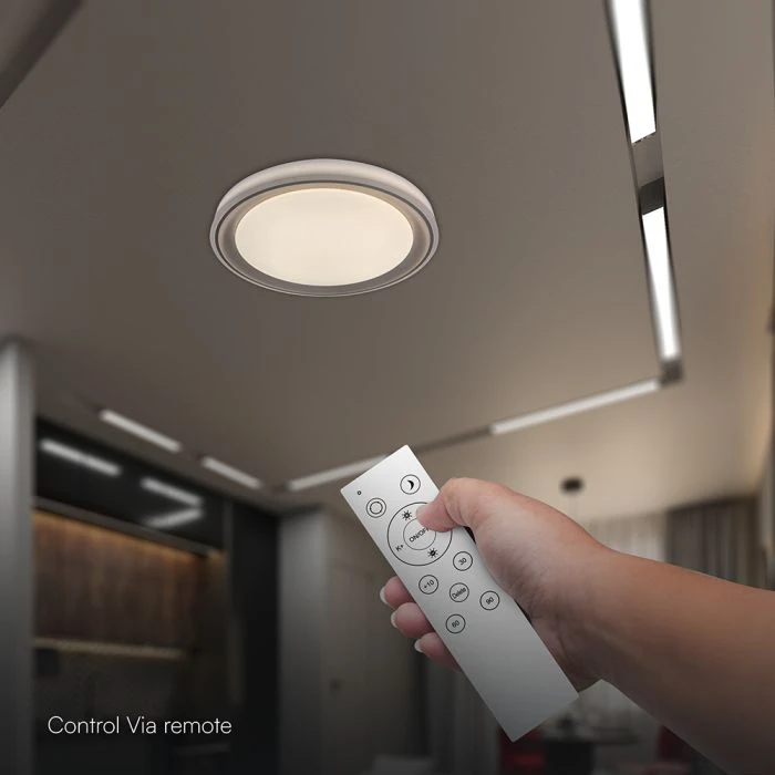Lubinis šviestuvas 30/60W LED paviršinis šviestuvas, rudos sp., 3000-6500K, dimeriuojamas