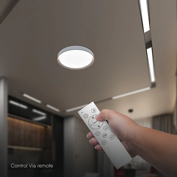 Lubinis šviestuvas 30/60W LED paviršinis šviestuvas, rudos sp., 3000-6500K, dimeriuojamas