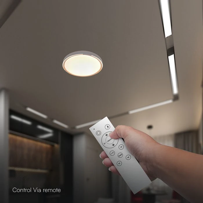 Lubinis šviestuvas 30/60W LED paviršinis šviestuvas, šviesios medžio sp., 3000-6500K, dimeriuojamas