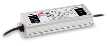 300W impulsinis LED maitinimo šaltinis MEAN WELL, 24V, 12.5A, reguliuojamas, PFC, IP67