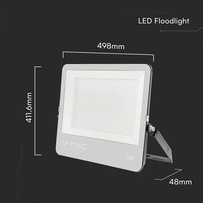 V-tac 300W LED prožektorius, juodas, 6500K, CREE LED chip