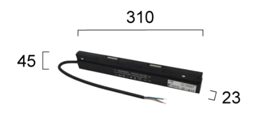 300W maitinimo šaltinis magnetinėms sistemoms VIOKEF MAGNETIC, 48V, juodas, R1116