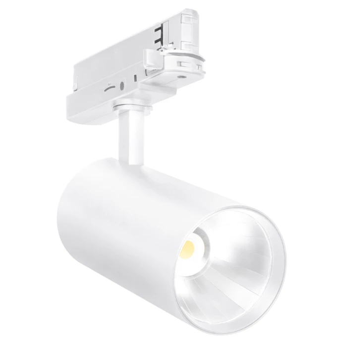 30W LED akcentinis šviestuvas į 3 fazių bėgelius TRACKLIGHT SPOT HE, baltas, 3000K, 24°