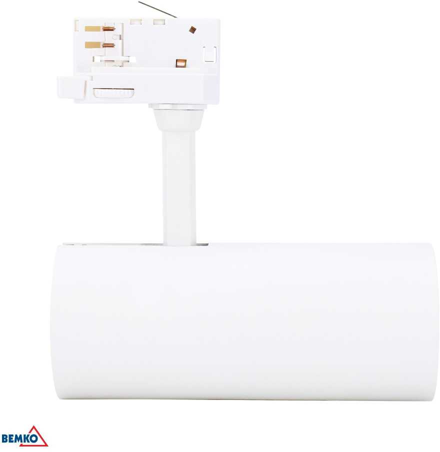 Bemko 30W LED akcentinis šviestuvas į 3 fazių bėgelį VERKO, baltas, 4000K