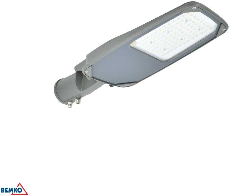 Bemko 30W LED gatvės šviestuvas JAGER, pilkas, 4000K, IP66