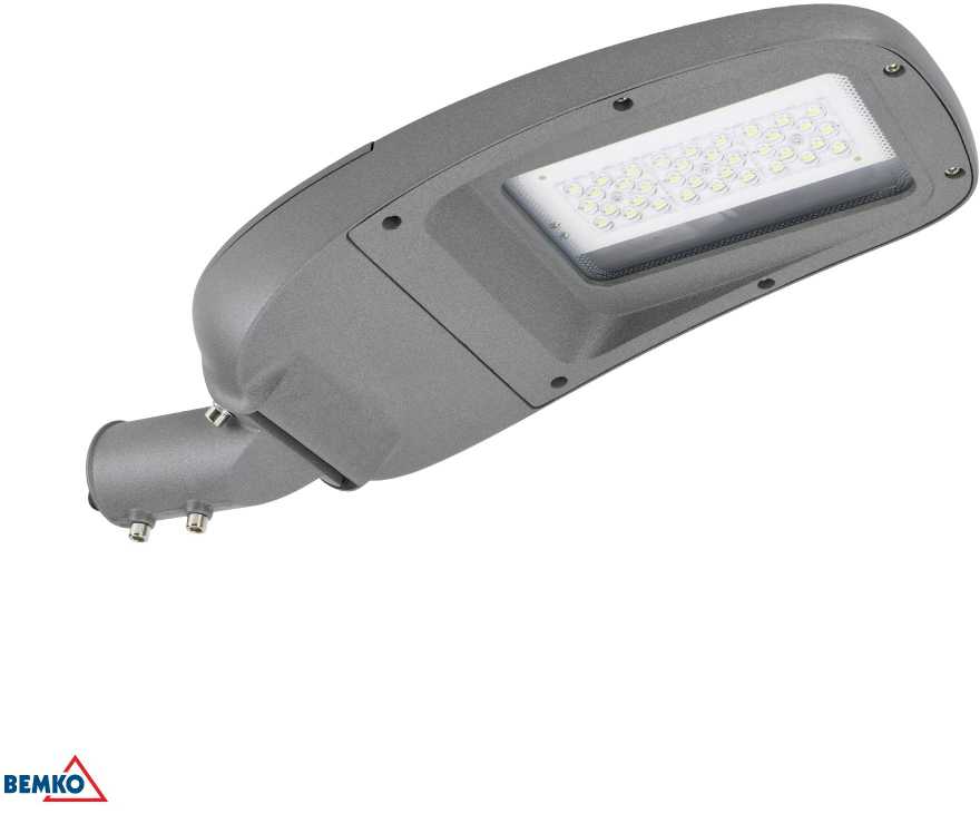 30W LED gatvės šviestuvas JASPER, pilkas, 6000K, IP66