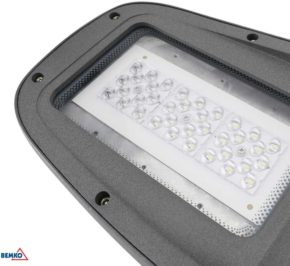 30W LED gatvės šviestuvas JASPER, pilkas, 6000K, IP66