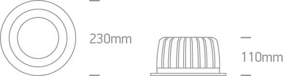 30W LED įleidžiamas šviestuvas, baltas, 3000K, 10130CA/W/W