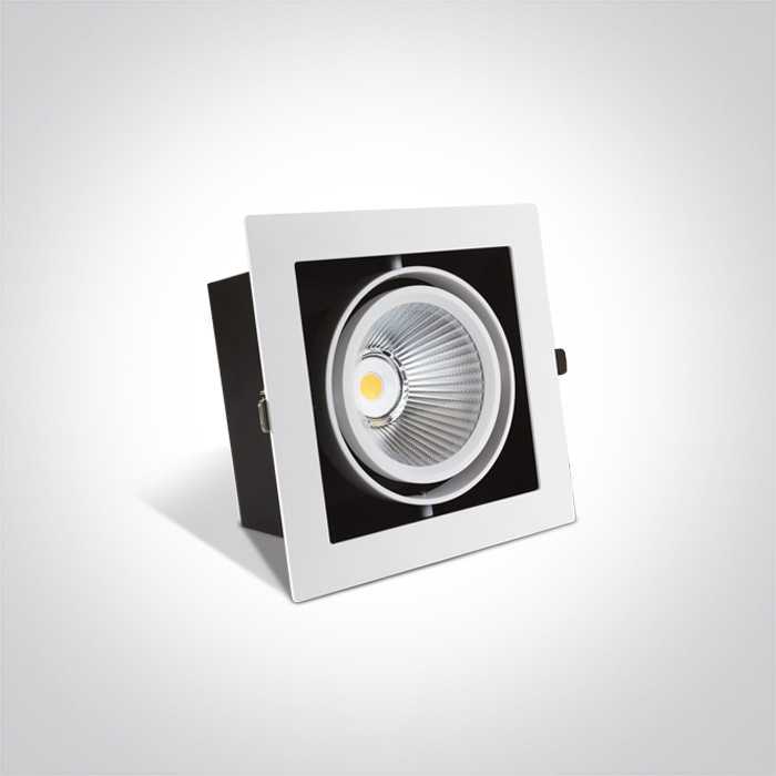 30W LED įleidžiamas šviestuvas, baltas, 4000K, 51130/W/C