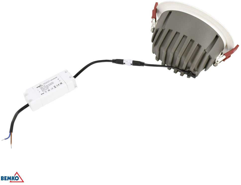 Bemko 30W LED įleidžiamas šviestuvas FALED, baltas, 4000K, IP44/IP20
