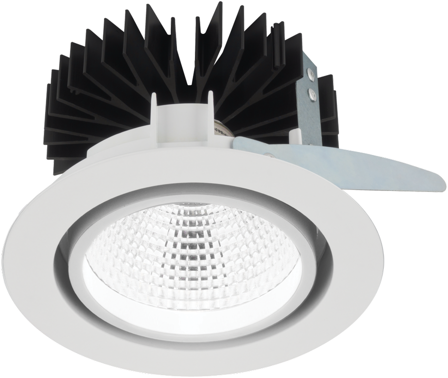 30W LED įleidžiamas šviestuvas LUGSTAR SHOP, baltas, 3250K, 72°