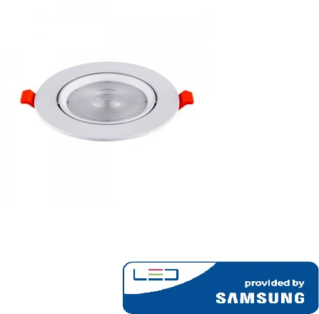 30W LED įleidžiamas šviestuvas V-TAC, 4000K (natūraliai balta), SAMSUNG LED chip