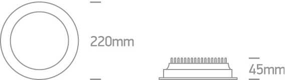 30W LED įleidžiamas vonios šviestuvas, baltas, 3000/4000/6000K, IP44, 10130U/W/V