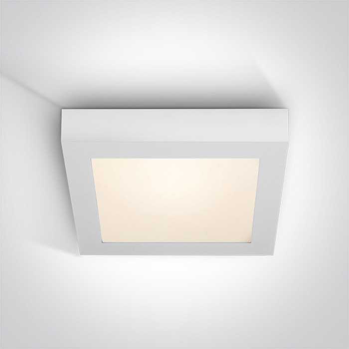 Lubinis šviestuvas 30W LED kvadratinis plafonas, baltas, 2700/3000/4000K, 62130AF/W/V