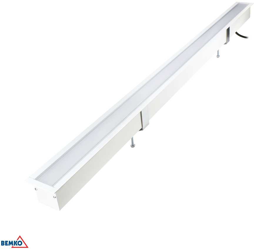30W LED linijinis įleidžiamas šviestuvas QUALER, baltas, 4000K, SPEC