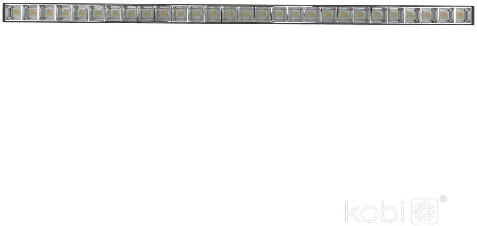 30W LED linijinis šviestuvas KOLINE K2, juodas, 3000/4000/6500K, UGR19