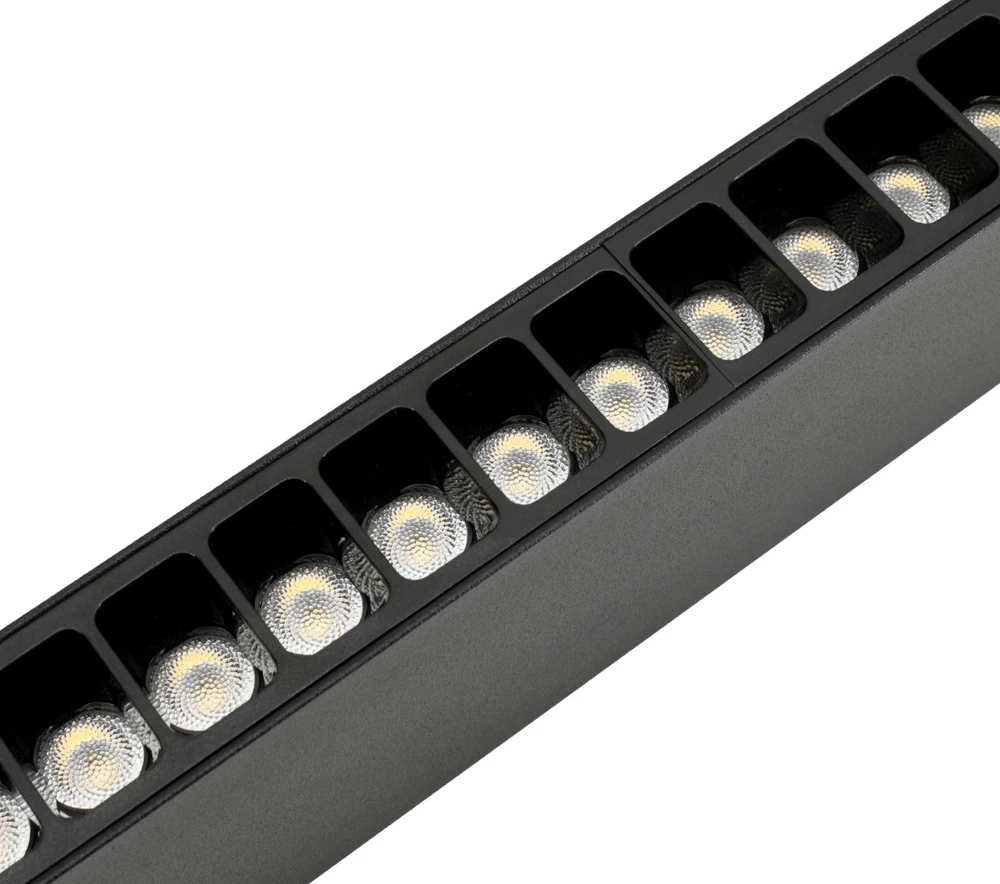 Pakabinamas šviestuvas Bemko 30W LED linijinis šviestuvas LORIEN, 120cm, juodas, 4000K, 52°, UGR19