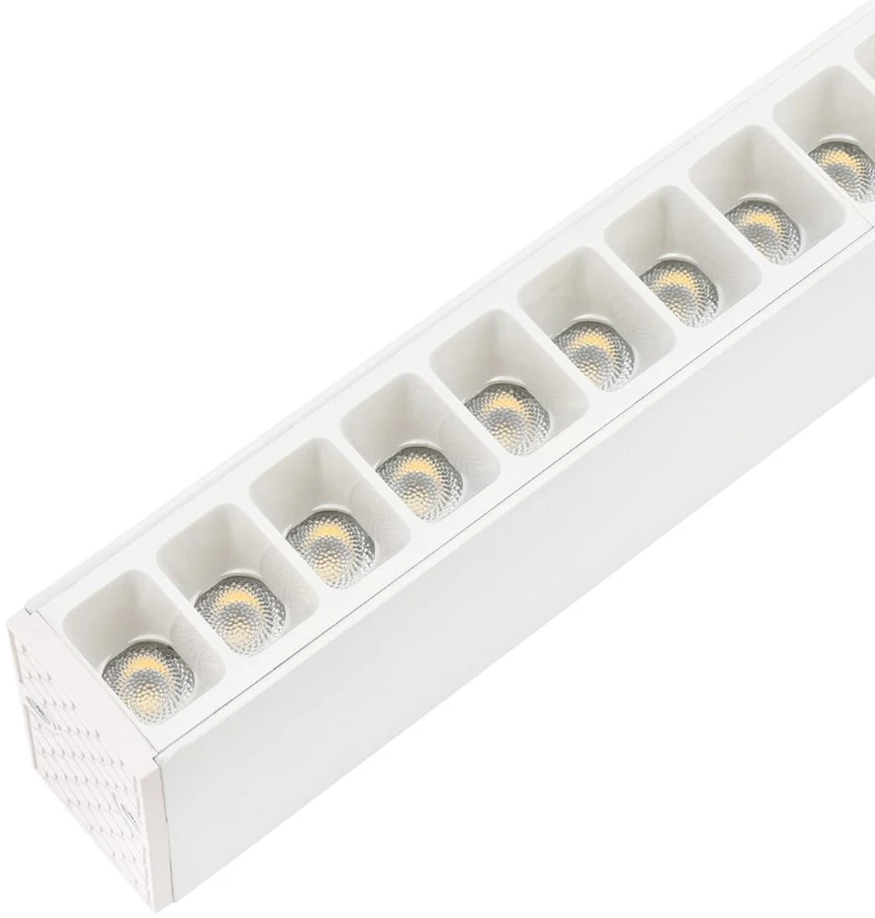 Pakabinamas šviestuvas Bemko 30W LED linijinis šviestuvas LORIEN, 120cm, baltas, 4000K, 52°, UGR19