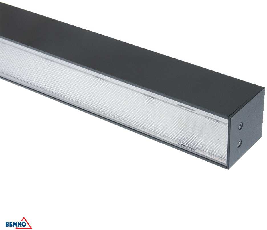 30W LED linijinis šviestuvas QUALIS, antracito pilkos sp., 4000K