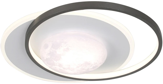 30W LED lubinis šviestuvas DESULO, juodos/baltos sp., 3000/4000/6000K