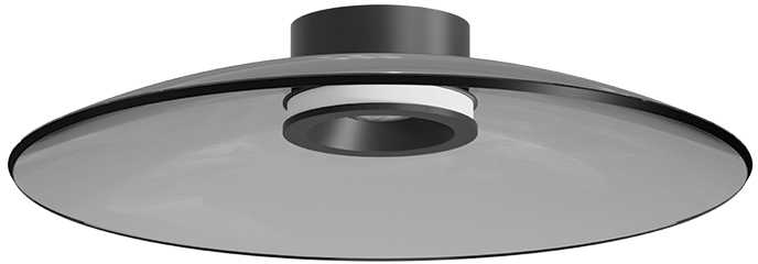 30W LED lubinis šviestuvas, juodos/dūmų sp., 2700/3000K, dimeriuojamas, 25269