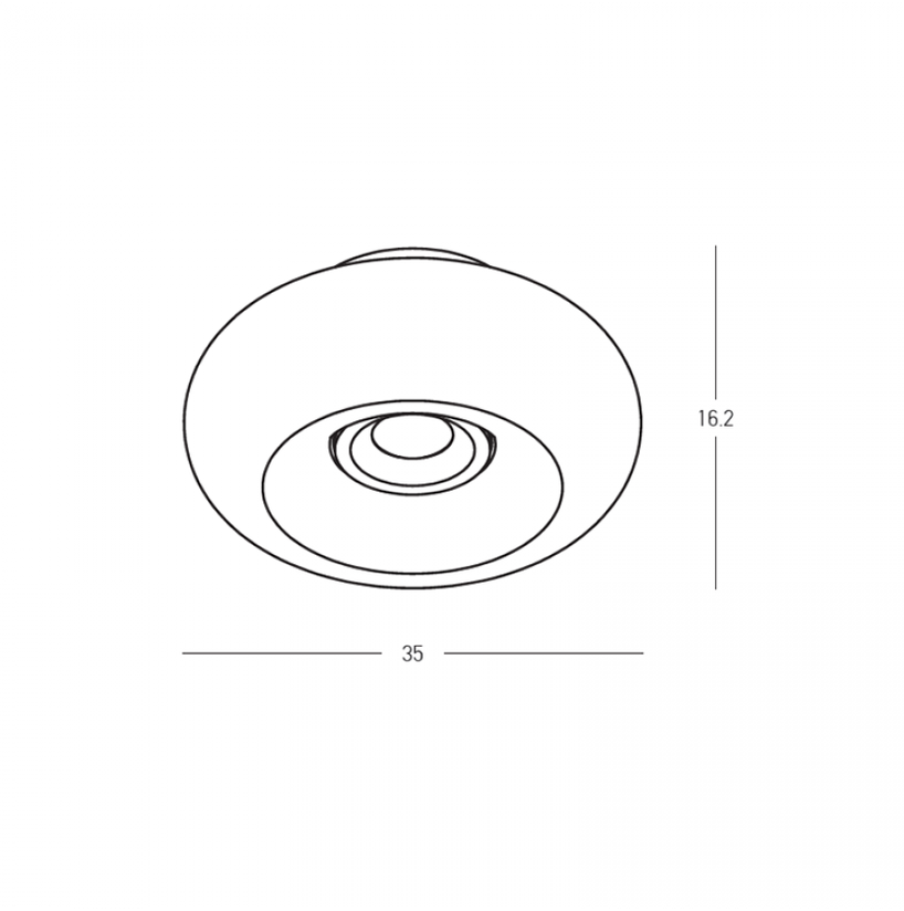 30W LED lubinis šviestuvas, juodos/rudos sp., 2700/3000K, dimeriuojamas, 25278