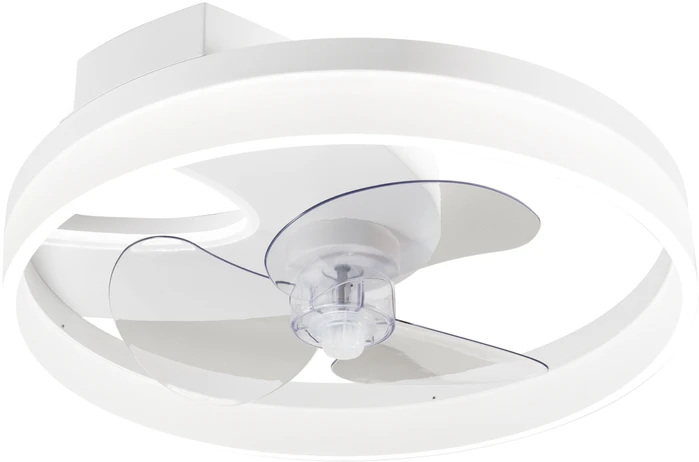 30W LED lubinis šviestuvas su ventiliatoriumi ESPERO, baltas, CCT