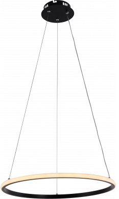 30W LED pakabinamas šviestuvas, 50cm, juodas, 3000K-6000K, dimeriuojamas
