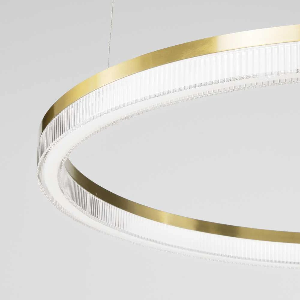 Ideal Lux 30W LED pakabinamas šviestuvas CROWN, žalvario sp., 3000K, 314938