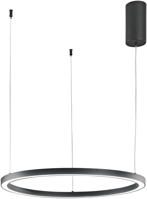 30W LED pakabinamas šviestuvas HOOP, juodas, CCT