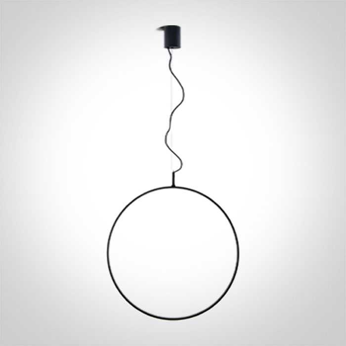 30W LED pakabinamas šviestuvas, juodas, 3000K, 60cm, dimeriuojamas, 63152B/B/W