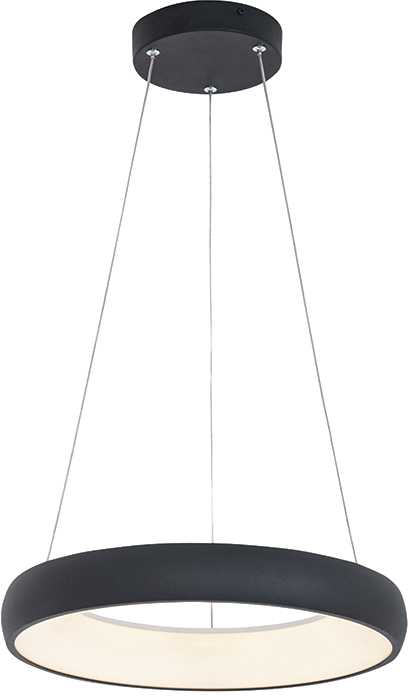 30W LED pakabinamas šviestuvas, juodas, 3000K, dimeriuojamas, 2044