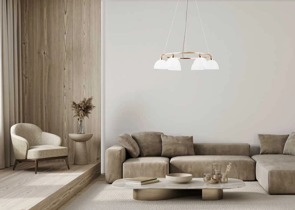 30W LED pakabinamas šviestuvas MONTIELA, aukso sp., 3000K