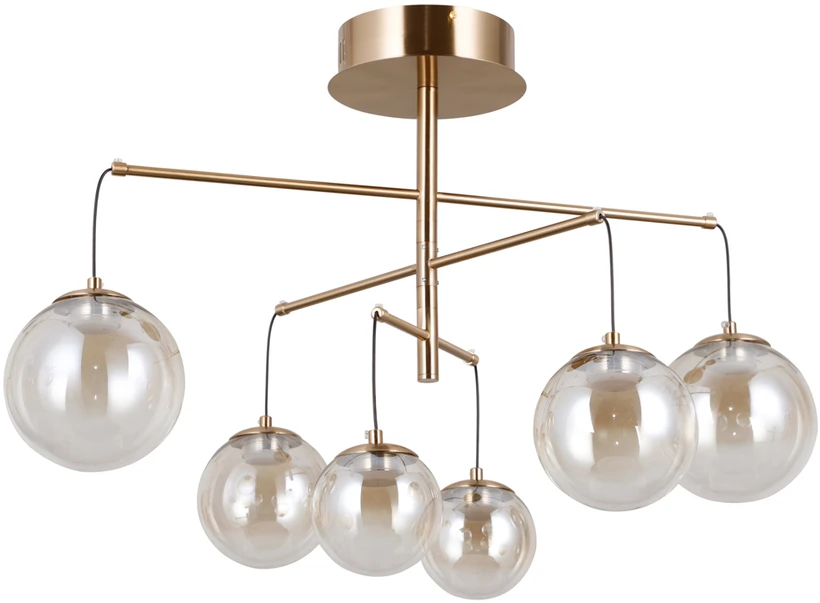 30W LED pakabinamas šviestuvas VELADA, aukso/gintaro sp., 3000K