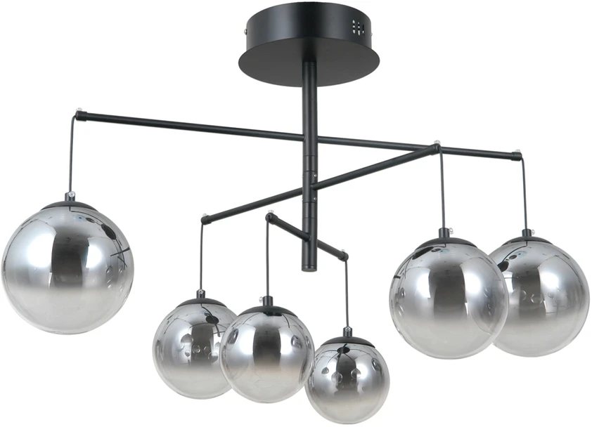 30W LED pakabinamas šviestuvas VELADA, juodos/pilkos sp., 3000K