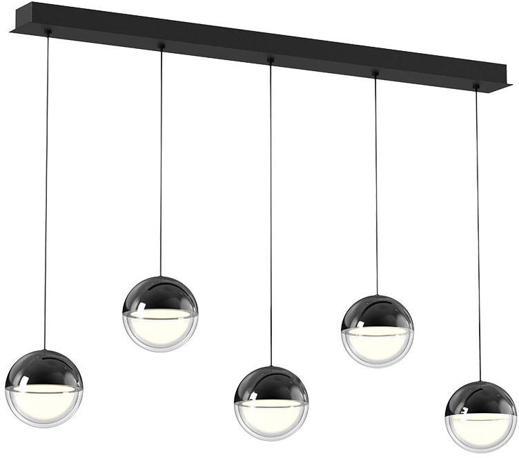 30W LED pakabinamas šviestuvas ZIREA, tamsaus chromo sp., 3000K, 4330000