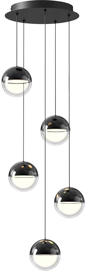 30W LED pakabinamas šviestuvas ZIREA, tamsaus chromo sp., 3000K, 4329900